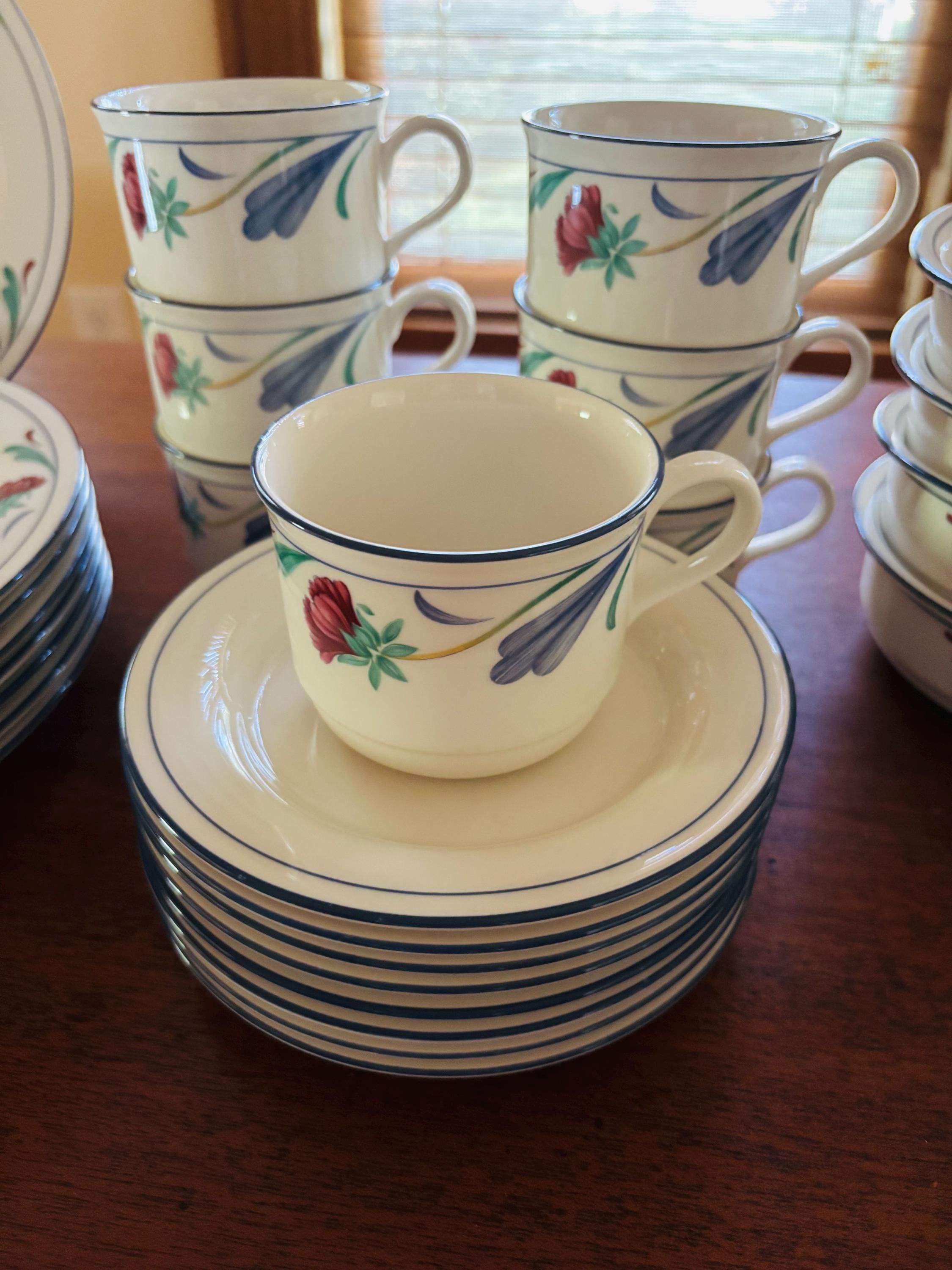 PRISTINE Lenox Poppies on Blue Chinastone Dinnerware Pieces - Etsy
