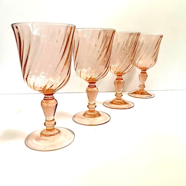 Arcoroc Pink Rosaline Water Goblets