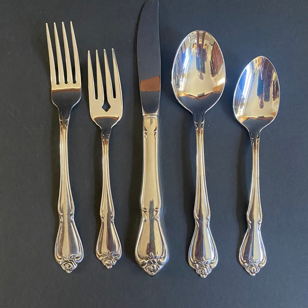 Oneida "true Rose" Flatware Etsy