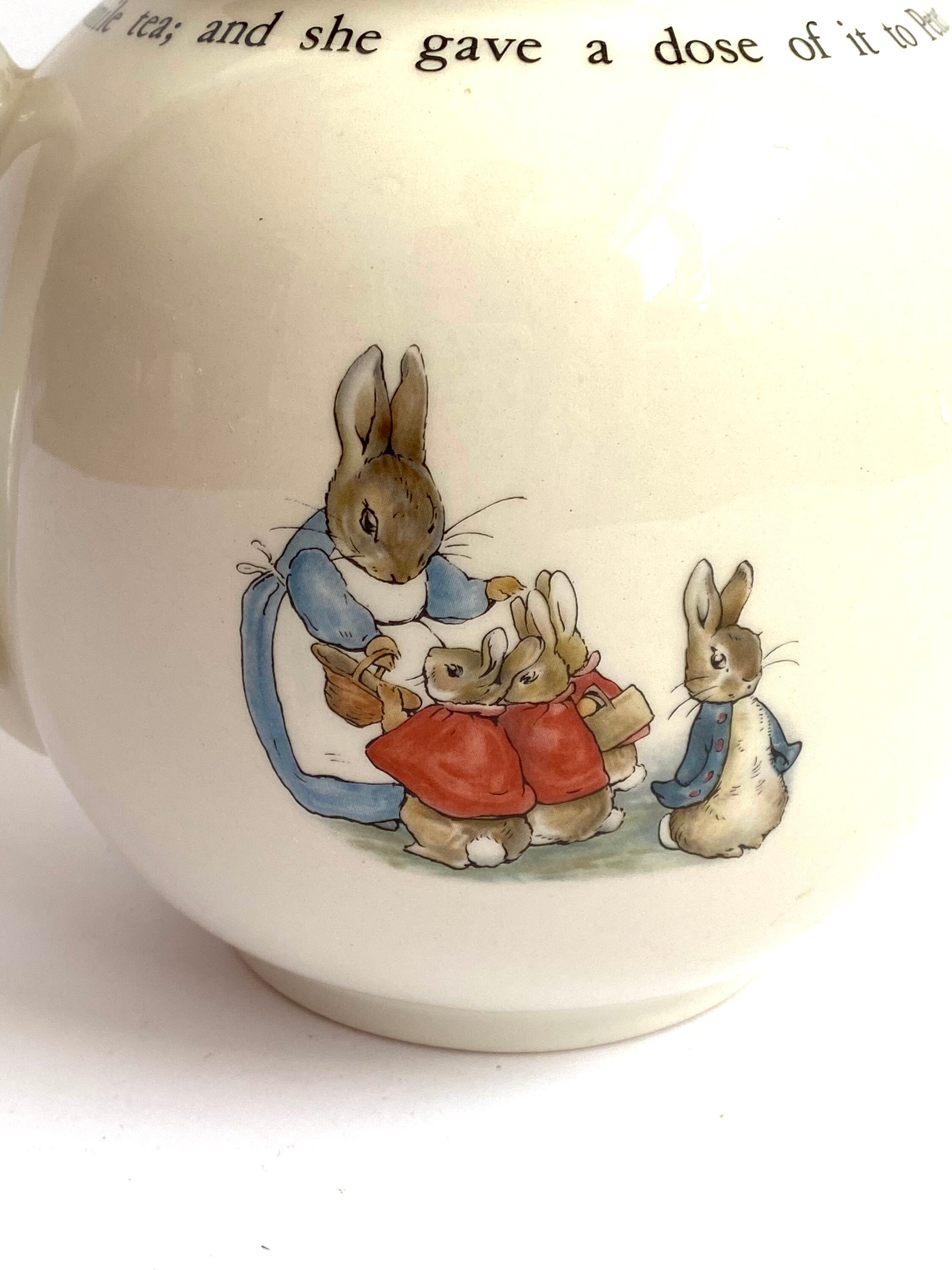 Wedgwood Peter Rabbit Teapot and Lid Etsy