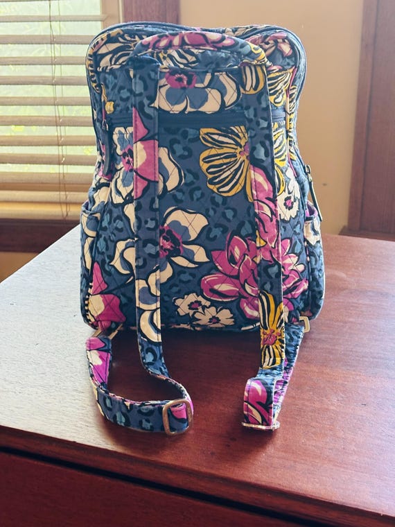 Vera Bradley Blue Floral Lily Backpack - Etsy display picture 3