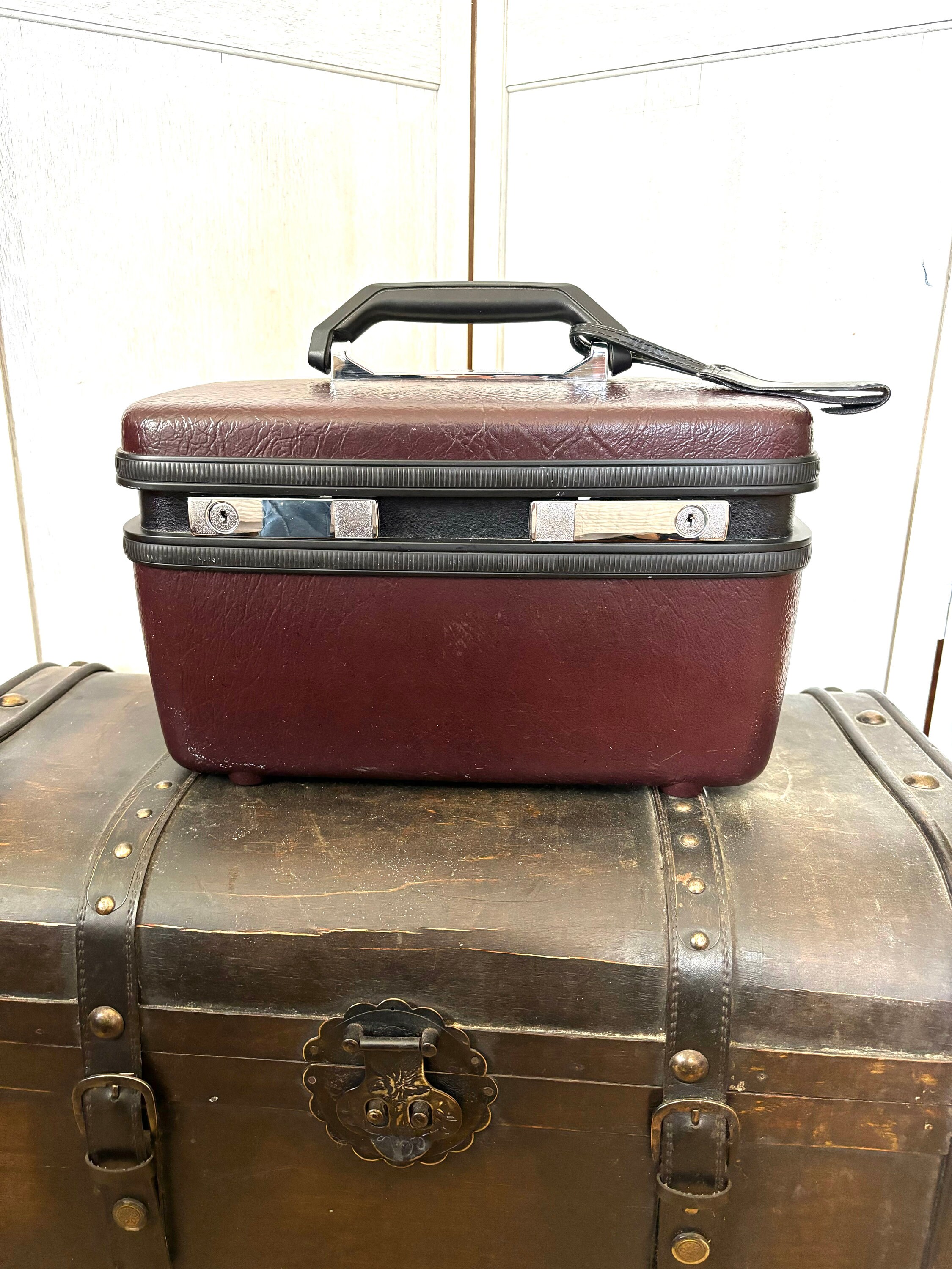 Ancien étui rigide bagage Samsonite Shwayder Bros Denver sans clé