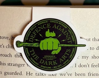 Defense Against the Dark Arts  | Wizarding Magnetic Bookmark | Stocking Stuffers | Readers | Book Lovers Gift | HP Inspired Bookmark