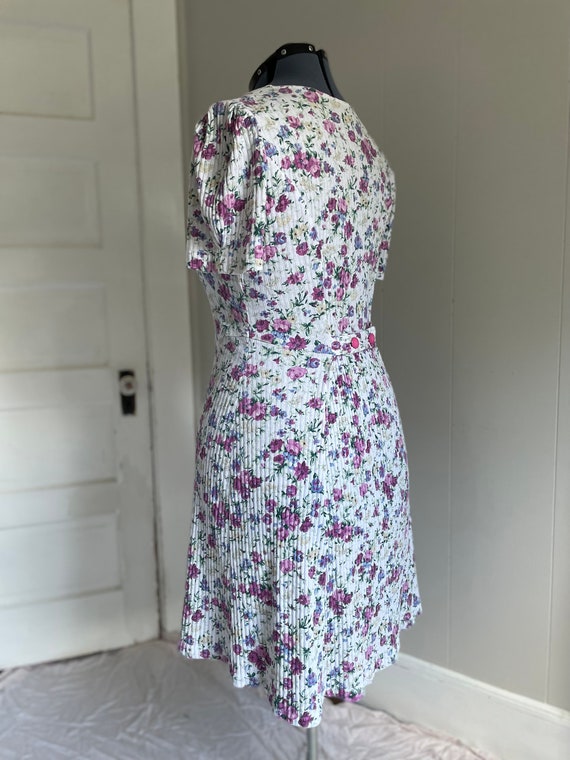 Vintage 1980s Tabby cotton floral day dress - image 5