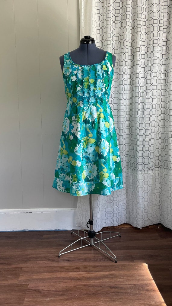 Vintage 1990s floral sleeveless dress