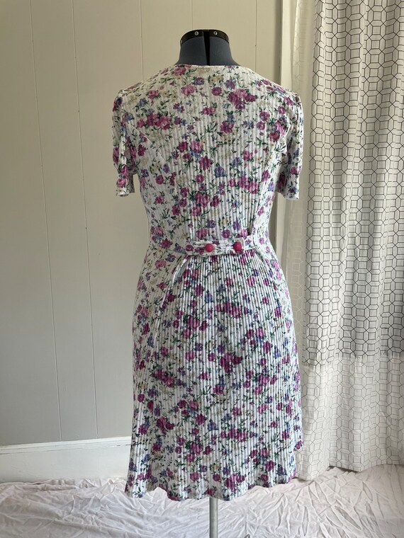 Vintage 1980s Tabby cotton floral day dress - image 3