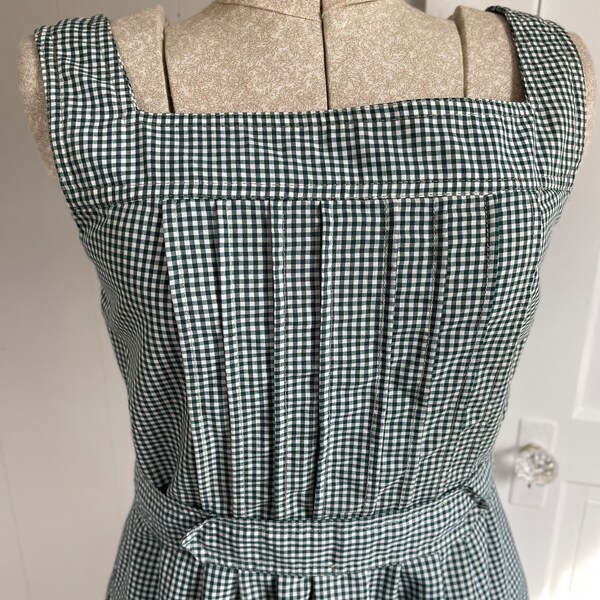 Green Gingham Taylor Dress