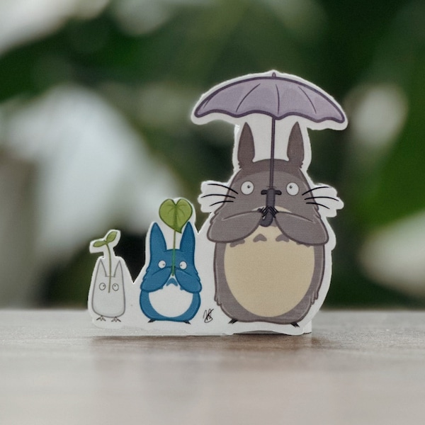 Totoro Trio Sticker