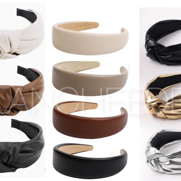 Headband Leather Etsy