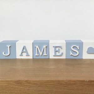 Personalised Wooden Baby Name Blocks, Personalised Baby Gift, New Baby Gift, Baby Boy Gift, Baby Girl Gift