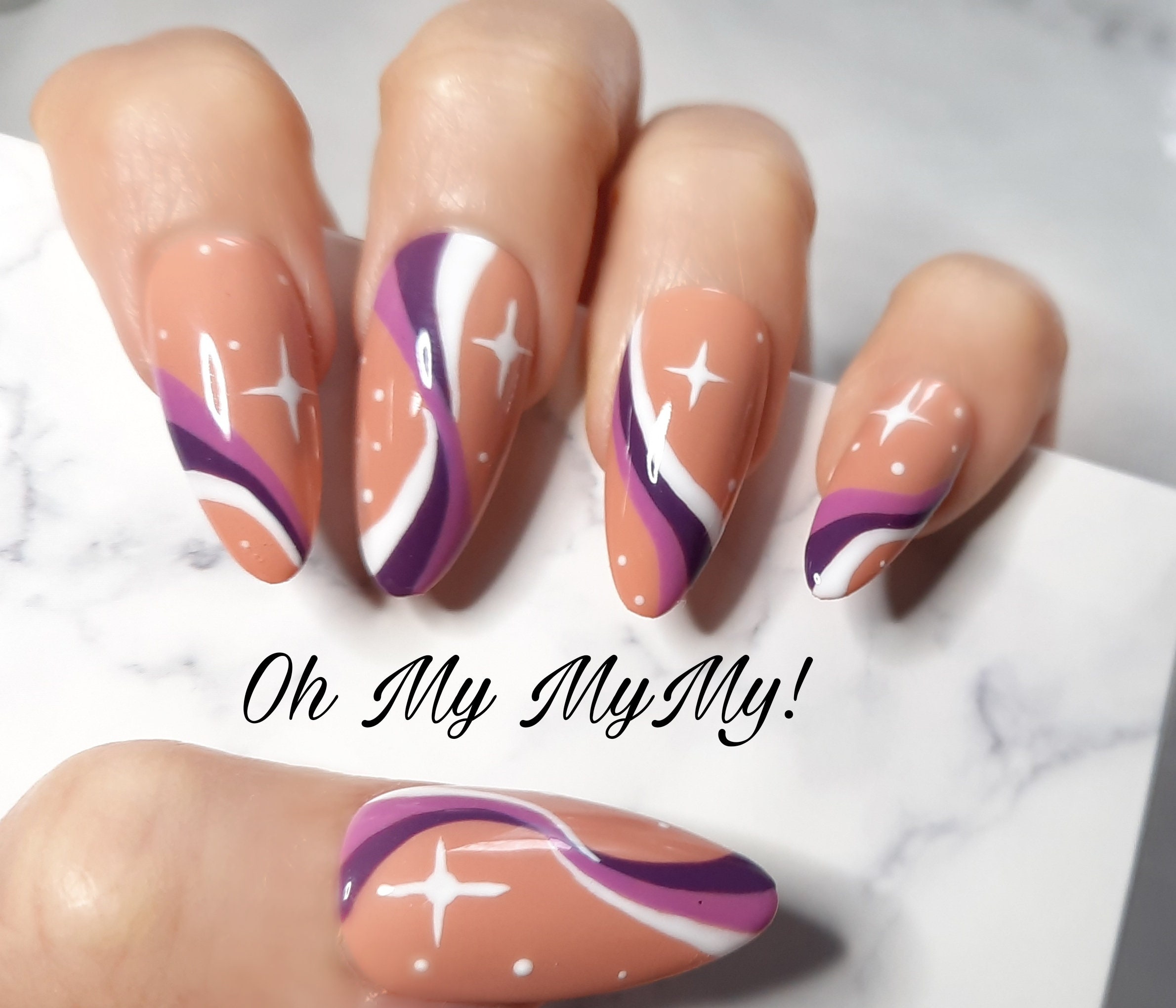 DREAMY SWIRL Nails Set Purple Nails Luxury Press on Nail - Etsy DREAMY SWIRL Nails Set Purple Nails Luxury Press on Nail - Etsy
