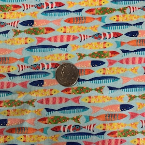 Fish Studio E Blooming Ocean Digital 100% Cotton FREE SHIPPING