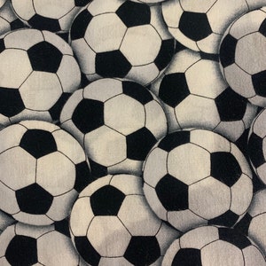 Soccer Balls All Over by Timeless Treasures 100% Cotton Free Shipping