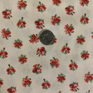 Roses On Light Pink Background Violet&#39;s Garden by Henry Glass 100% Cotton FREE SHIPPING