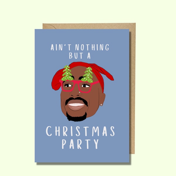 Tupac Weihnachtskarte