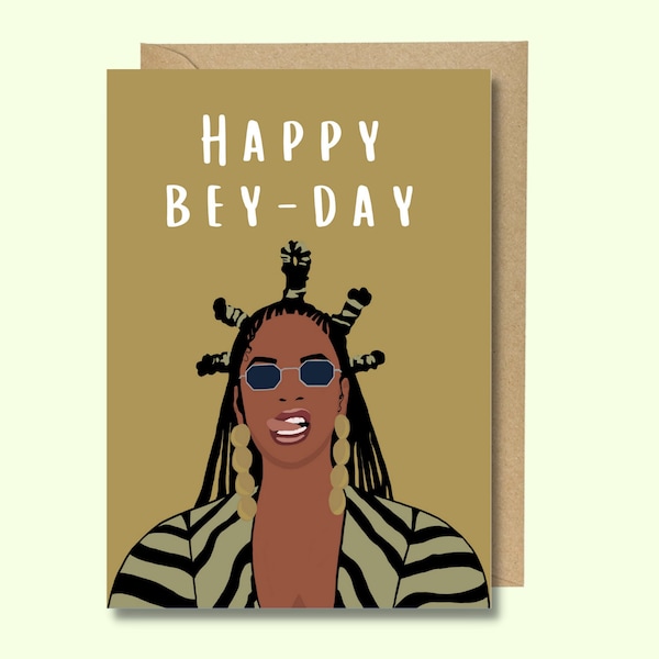 Tarjeta de felicitación y cumpleaños de Beyonce