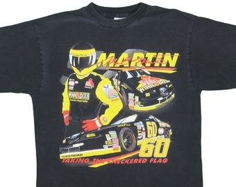 1990s Vintage Mark Martin Racing Shirt Size L