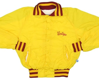 1990s Vintage Champion Nylon Varsity Jacket Size S