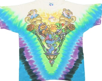 1990s Vintage Liquid Blue Grateful Dead Shirt