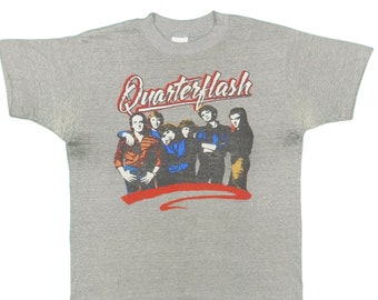 Camisa Quarterflash Vintage de la década de 1980 Talla L