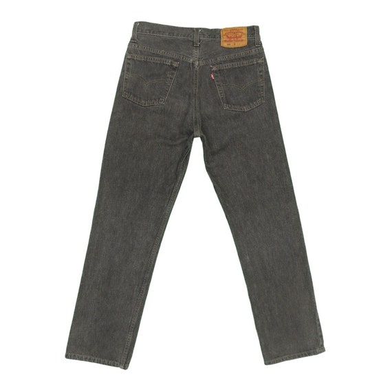 1990s Vintage Levis 501 Pebble Black Jeans 29x28.5 - Gem