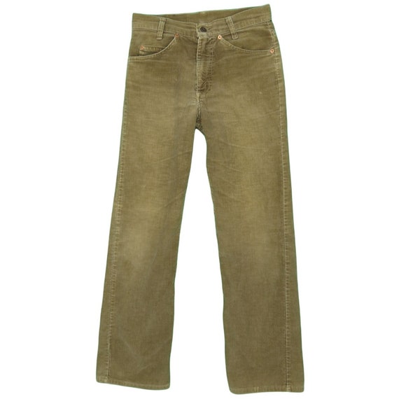 1980s Vintage Levis Corduroy Pants 28x29.5 - image 2