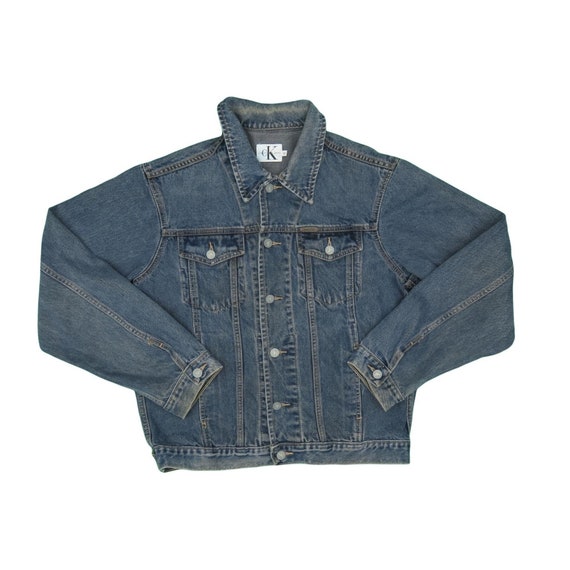 1990s Vintage Calvin Klein Denim Jacket Size M - image 1