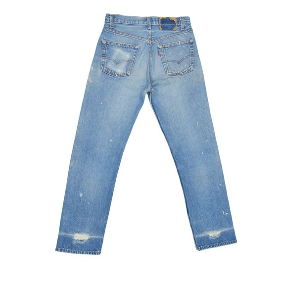 1980s Vintage Levis 501 Distressed Painter Jeans … - image 2