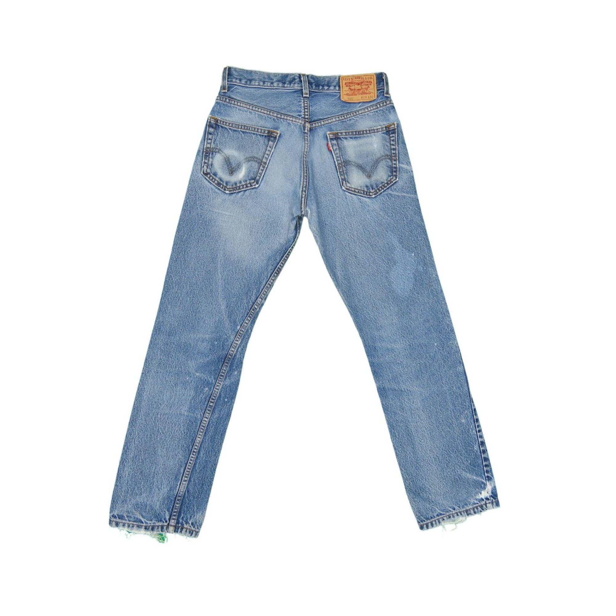 2000s Levis 505 Distressed Jeans 29x29 - Etsy