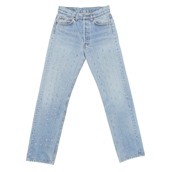1990s Vintage Levis 501 Distressed Jeans 27x31 - image 1