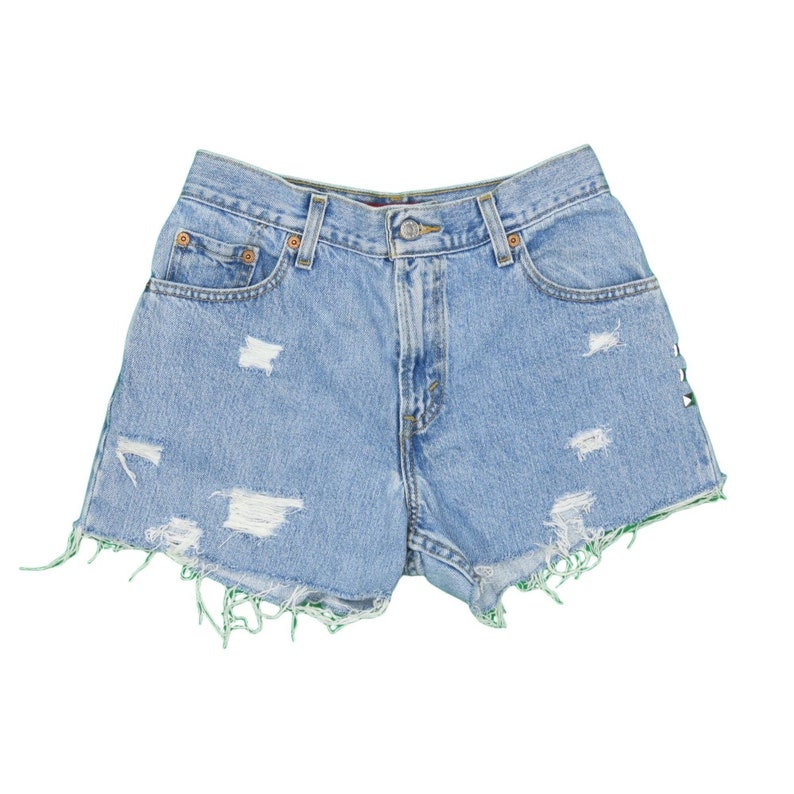 Vintage Levis 550 Distressed Shorts Sz. 27 image 1