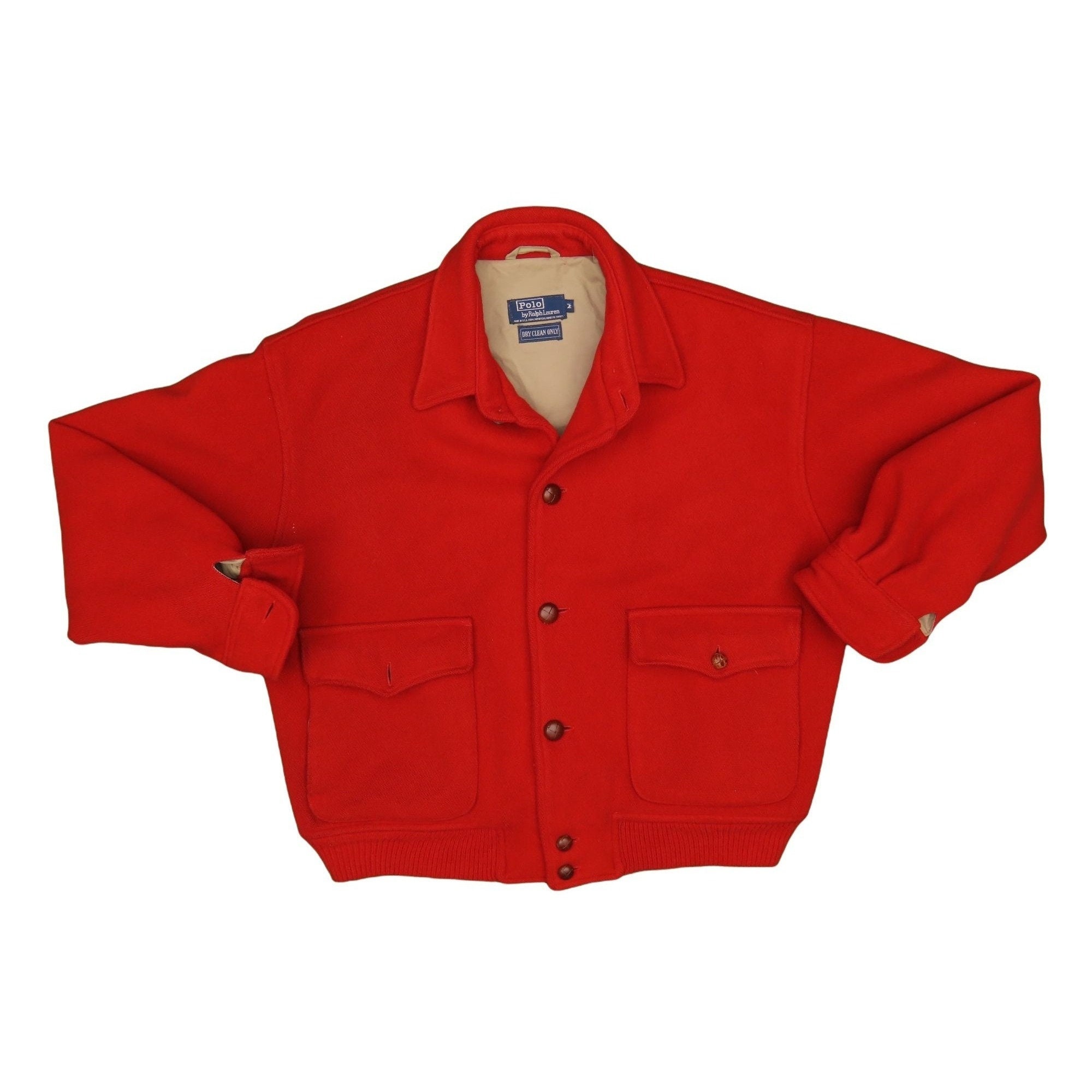 ジャケット・アウター 1990's Polo by Ralph Lauren Wool Jacket 1990s Vintage Polo Ralph Lauren Wool Jacket Size M - Etsy