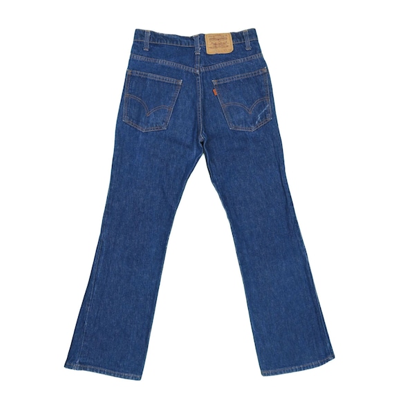 1970s Vintage Levis 517 Orange Tab Flared Jeans 3… - image 2