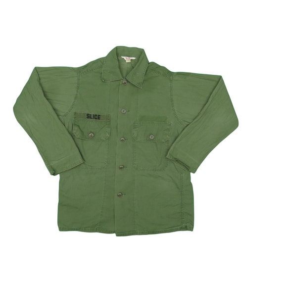 1960s Vintage B.V.D. Army Shirt Size S - image 1