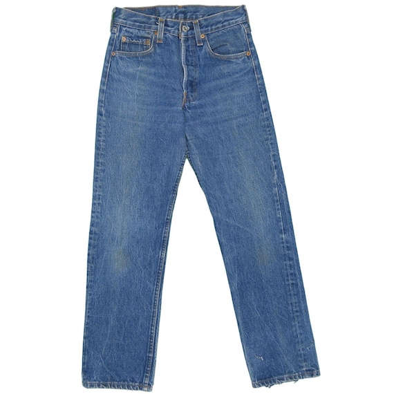 1980s Levis 501 Distressed Jeans 25x28.5 - image 1