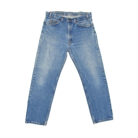 34 - 1980s Vintage Levis 505 Orange Tab Jeans 34x… - image 2