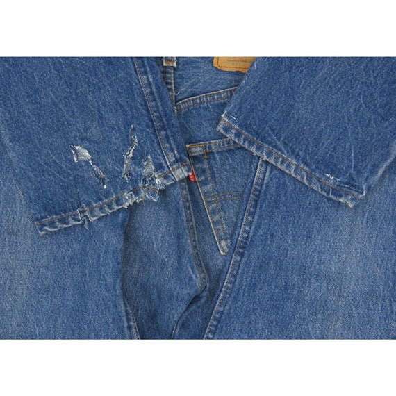 1980s Levis 501 Distressed Jeans 25x28.5 - image 3