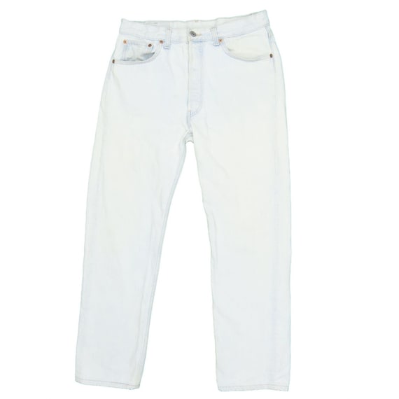 1990s Vintage Levis 501 Frost White Jeans 32x29
