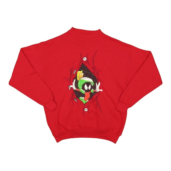 1990s Vintage Looney Tunes Marvin the Martian Sweater Size M - Etsy