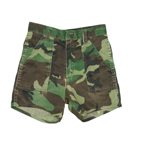 army fatigue booty shorts