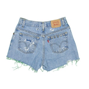 Vintage Levis 550 Distressed Shorts Sz. 27 image 2