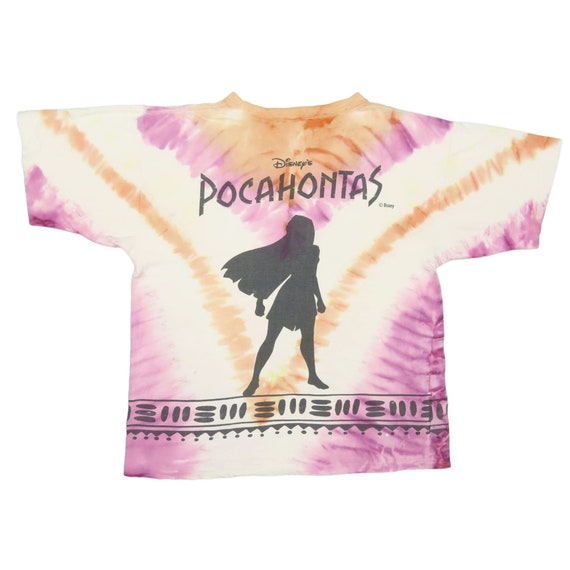 1990s Vintage Pocahontas Tie Dye Shirt Size XL - image 2
