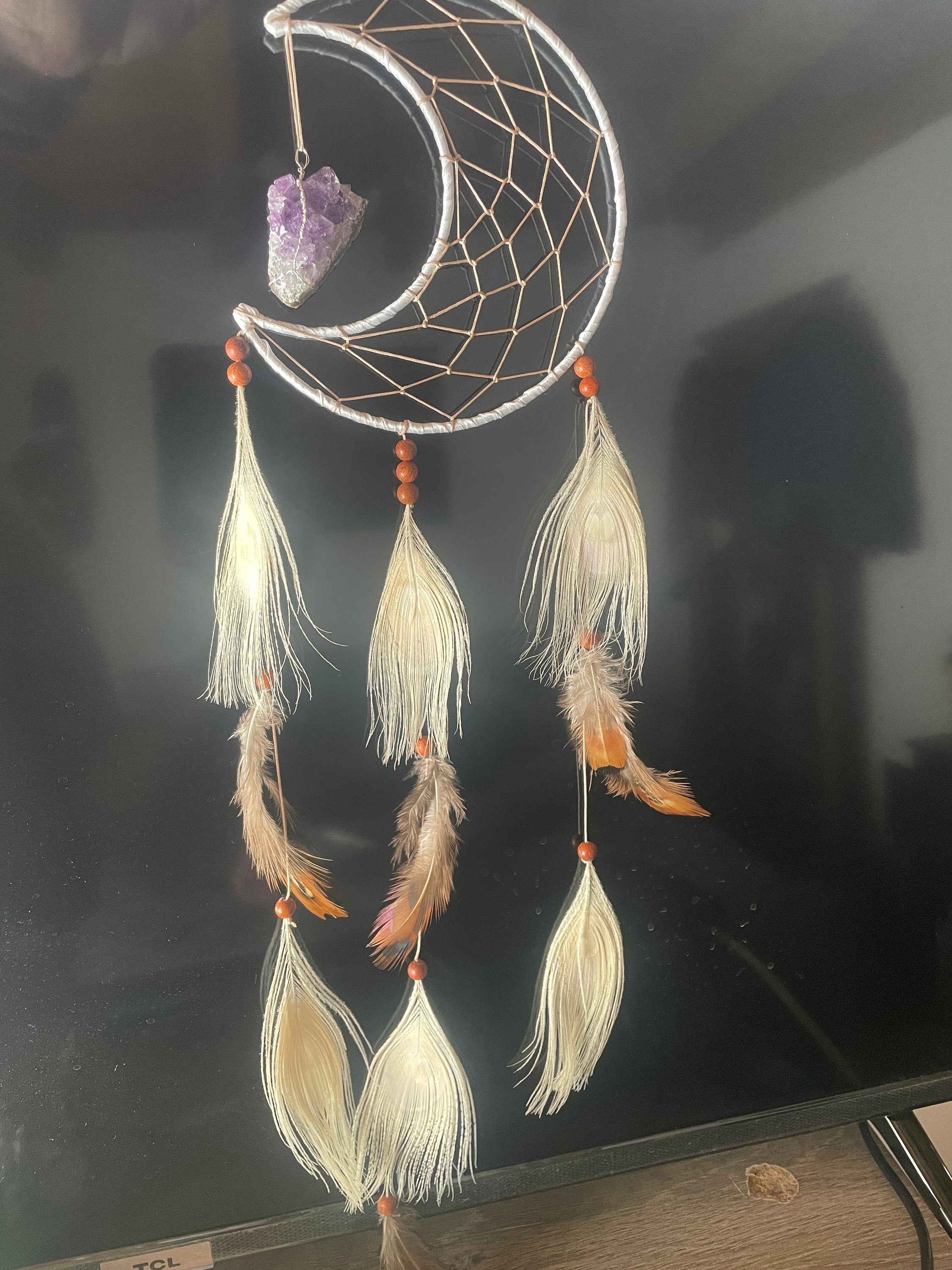 Attrape Rêve avec Amas D Améthyste