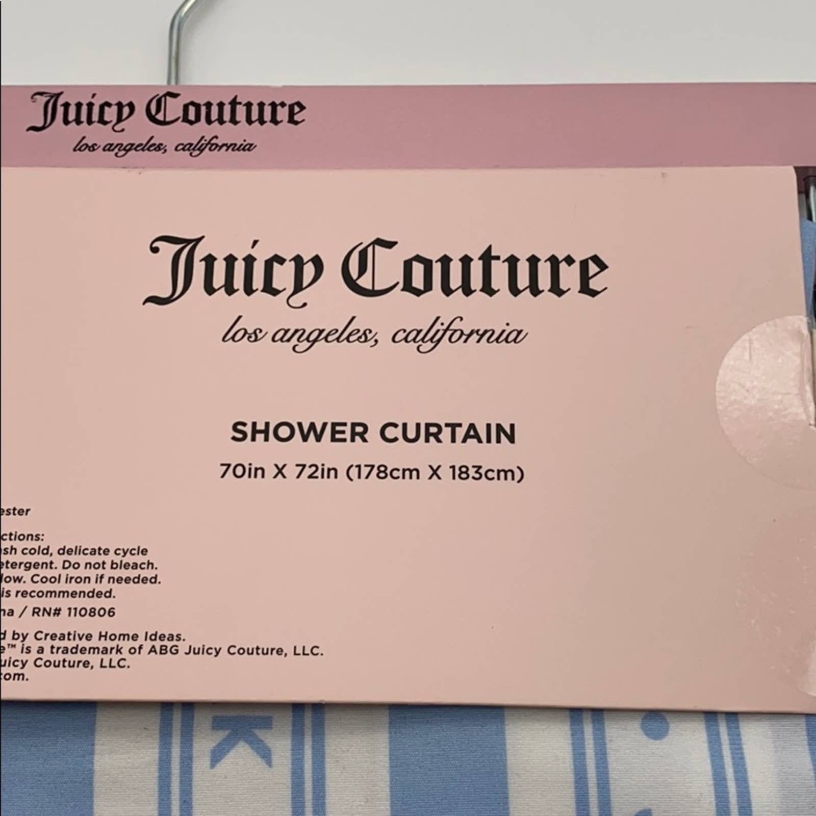 Juicy Couture Shower Curtain Etsy