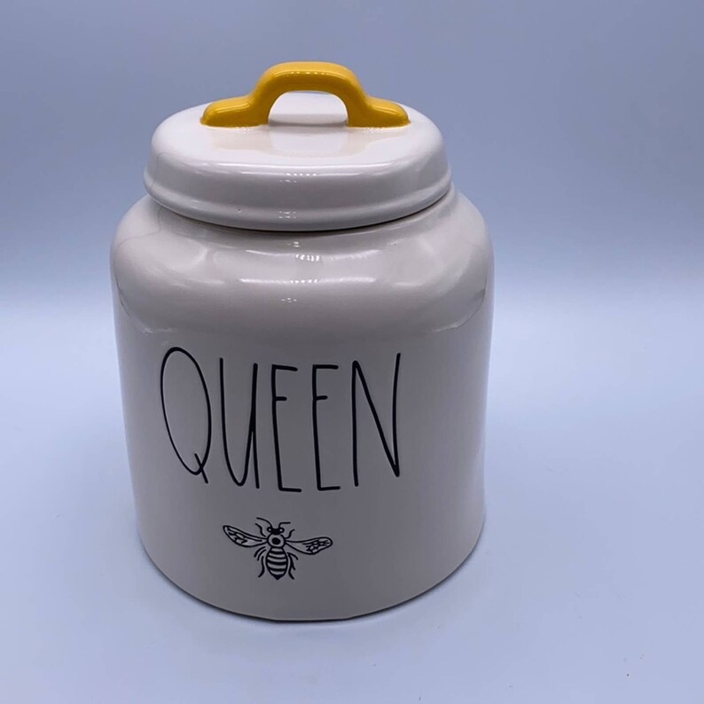 Rae Dunn Queen Bee Large Canister Etsy
