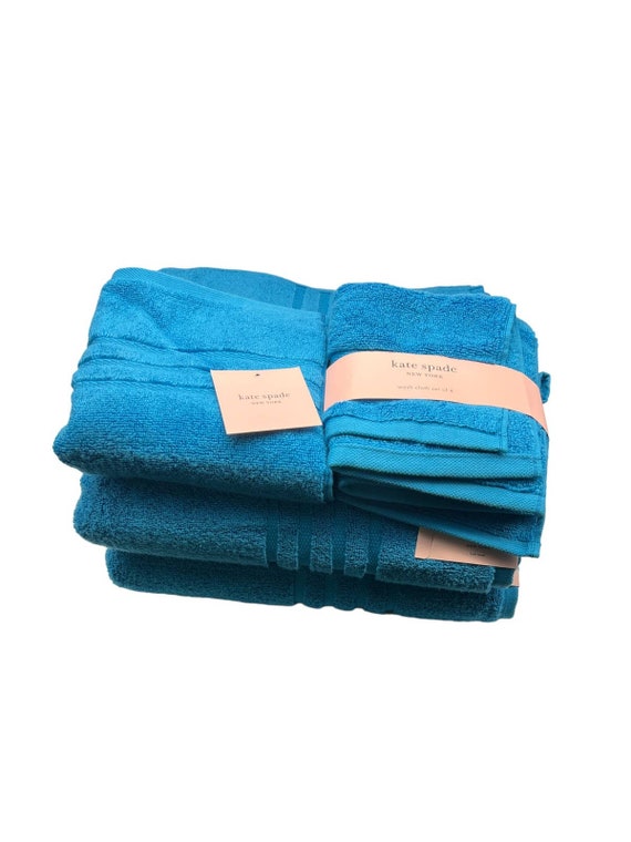 Kate Spade Blue Bath Towels Set of 7 