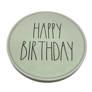 Rae Dunn Happy Birthday Cake Stand - Etsy