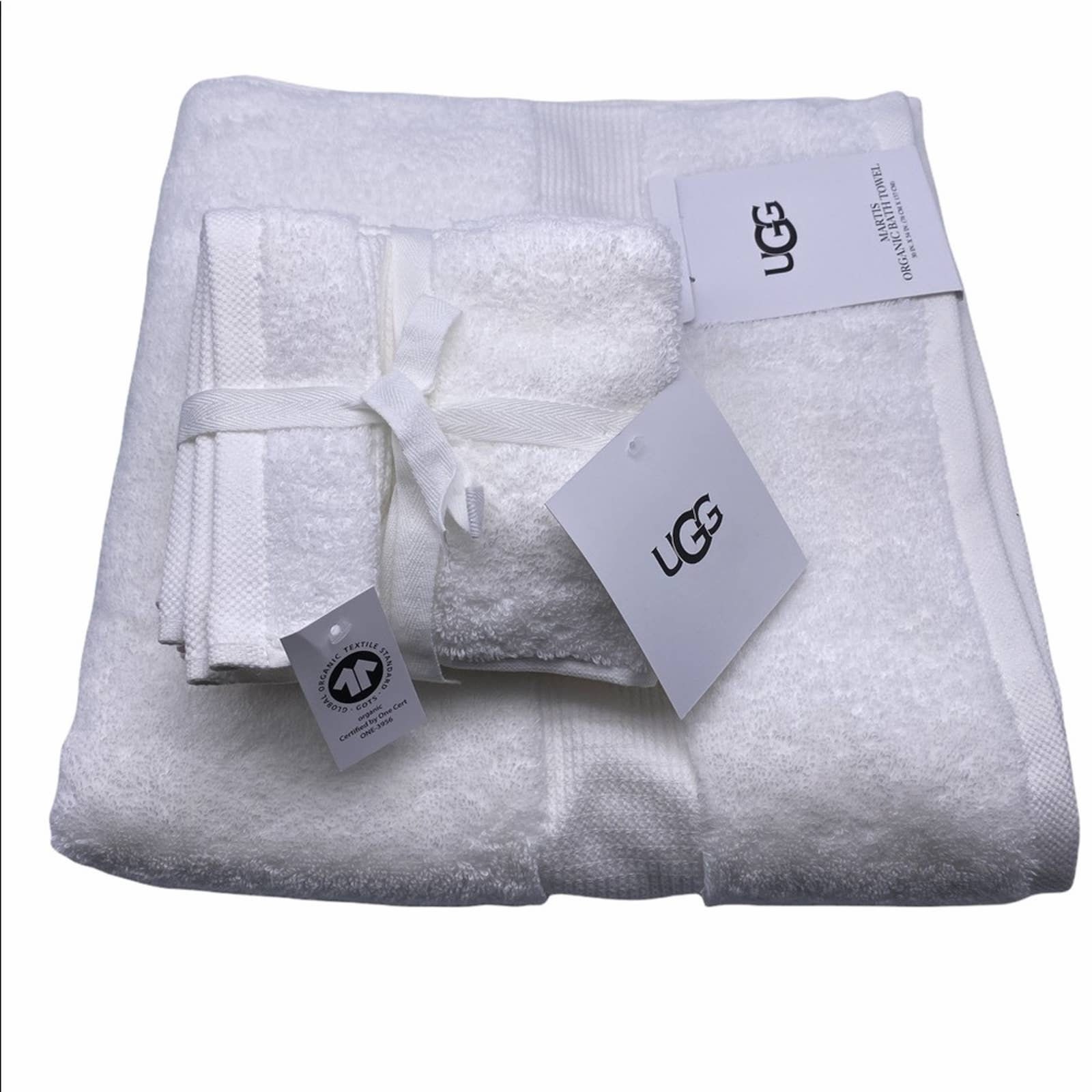 UGG Towels Organic Cotton Bath Hand Washcloth Set Martis 8 Piece