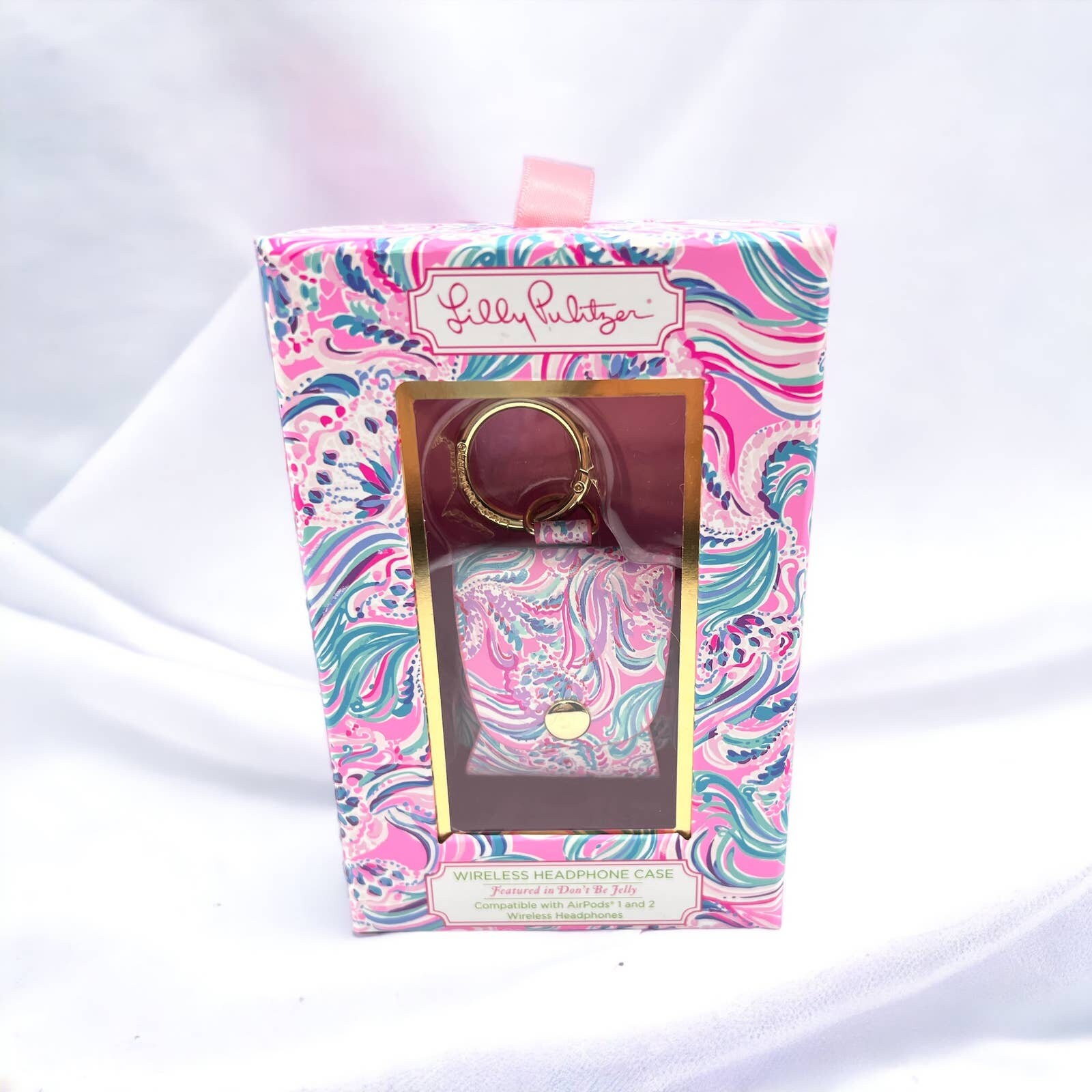 Monogrammed AirPod Case Keychain - Marleylilly