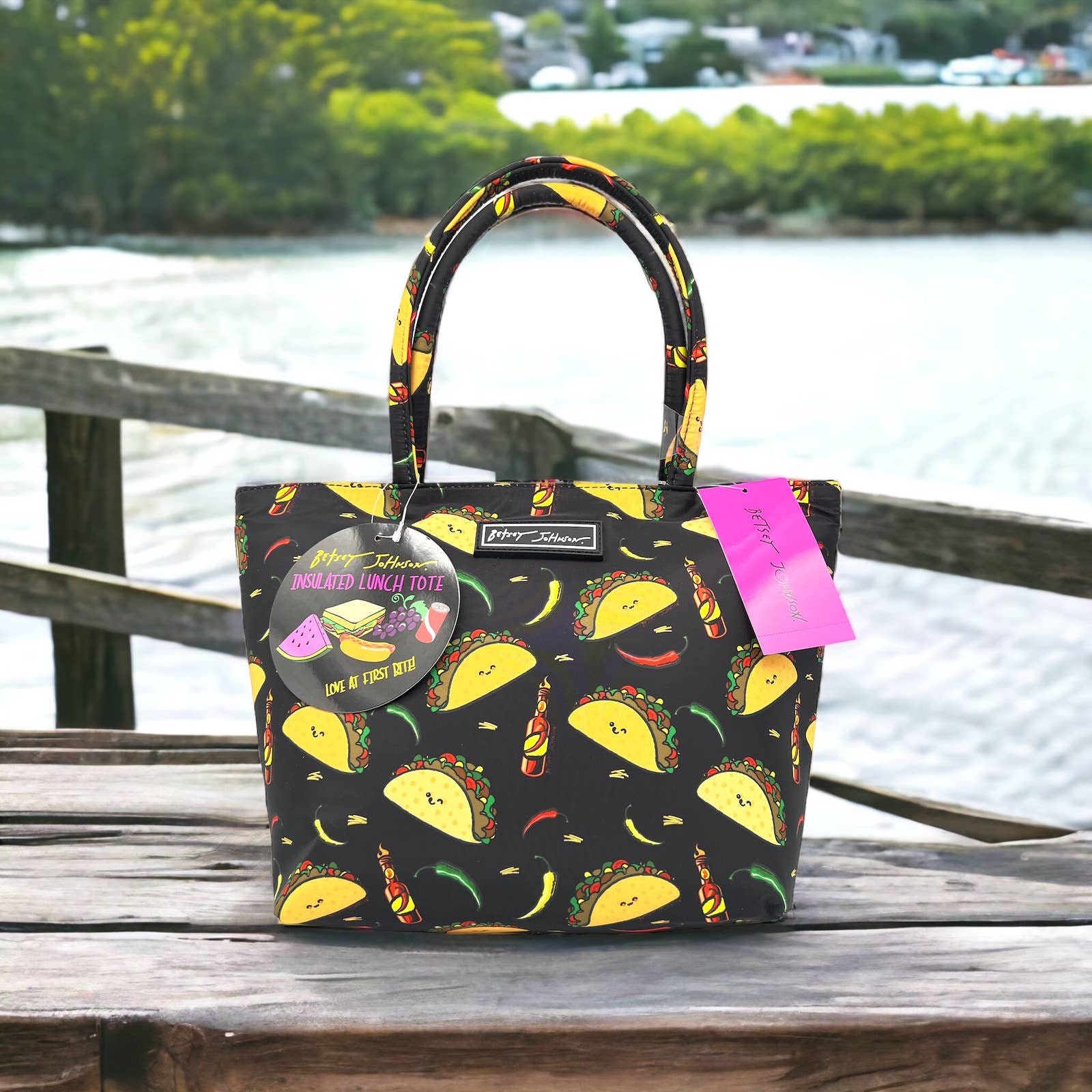 Betsey johnson top taco backpack